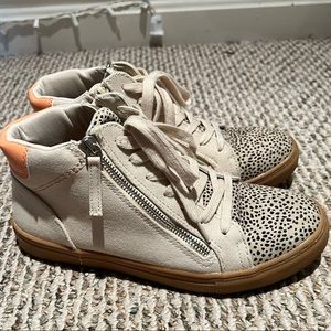 High Lace Cheetah Sneaker